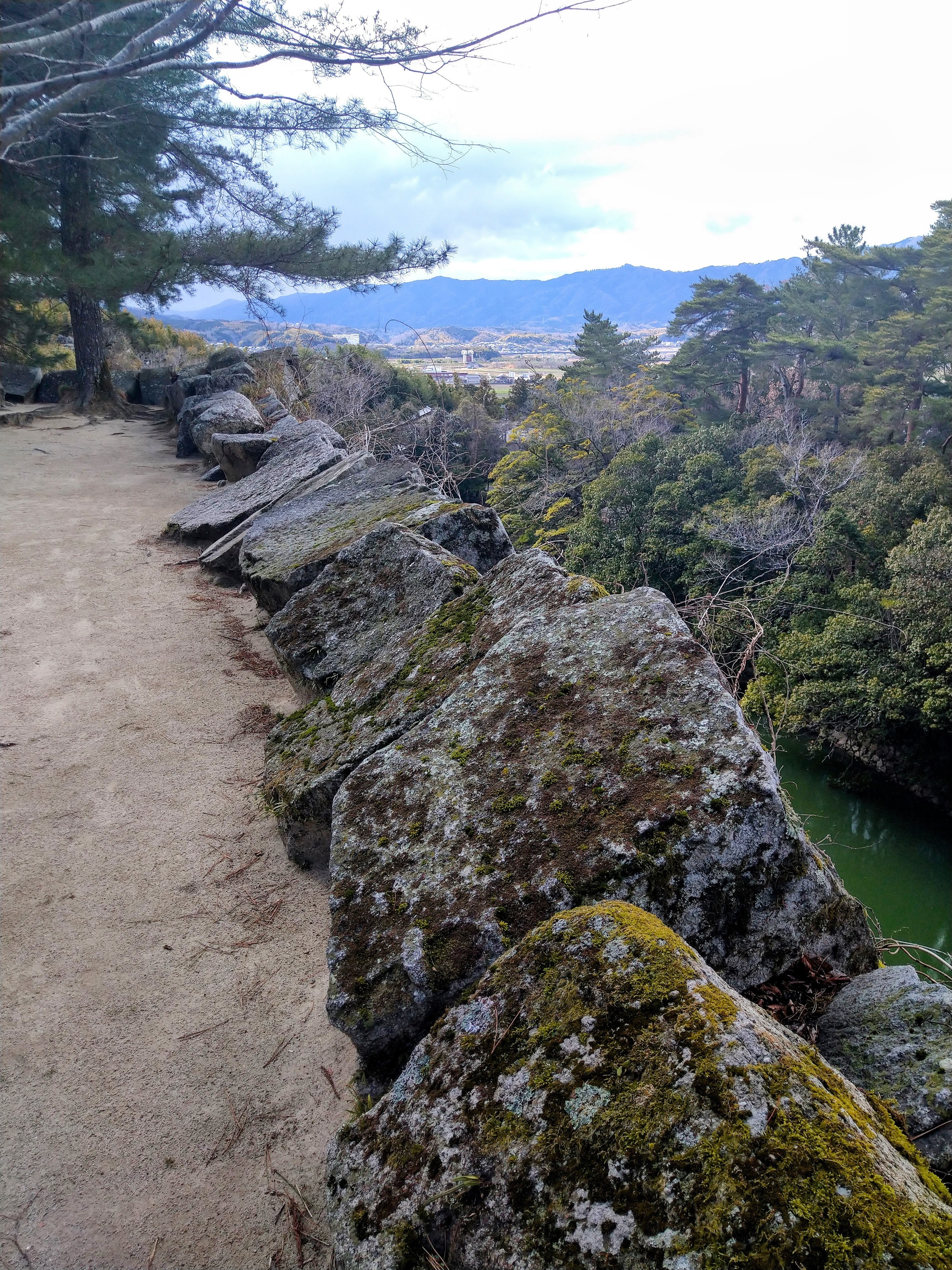 伊賀上野城の高石垣