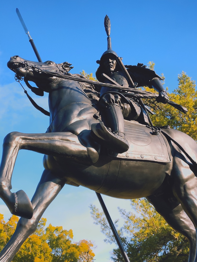 吉川広家の銅像